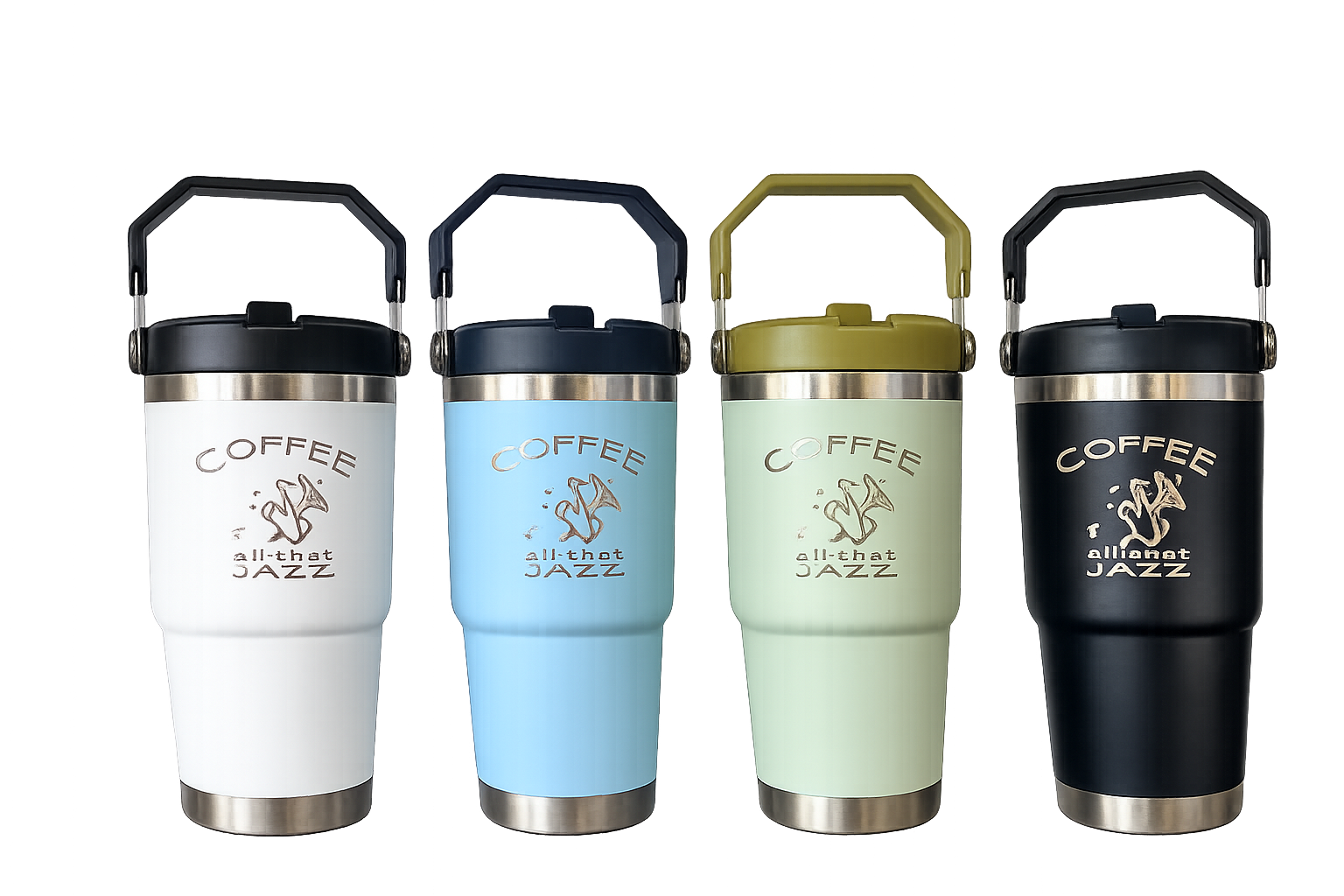 Coffee and All That Jazz travel tumblers